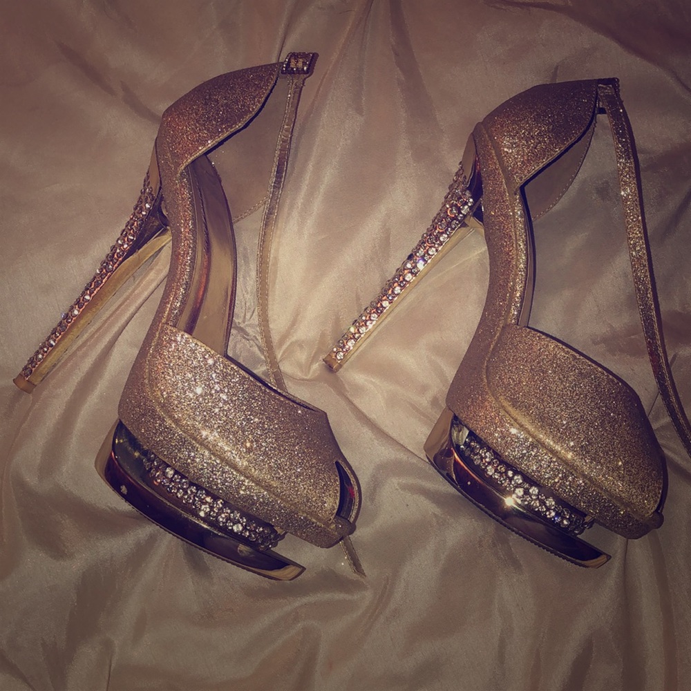 Gold heels